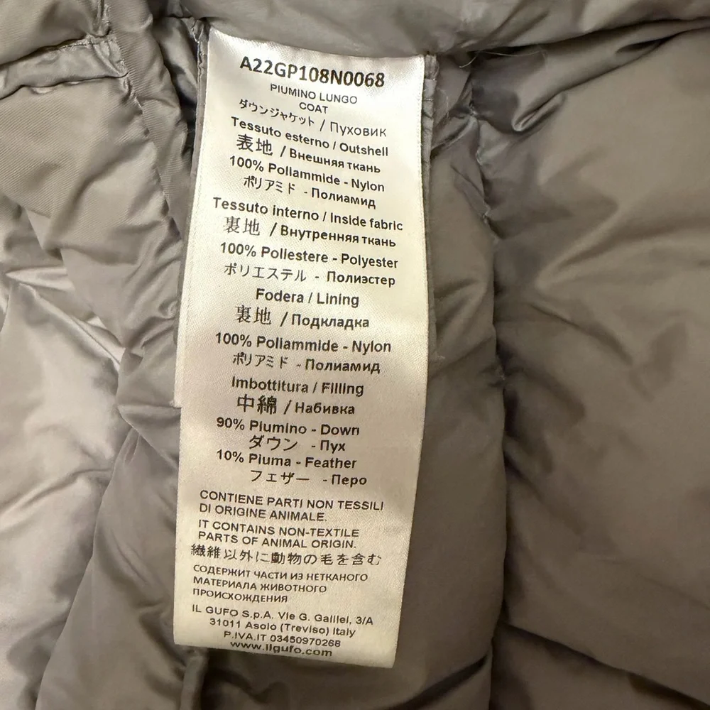 Il Gufo Gray Down Puffer Jacket - Picture 4 of 4